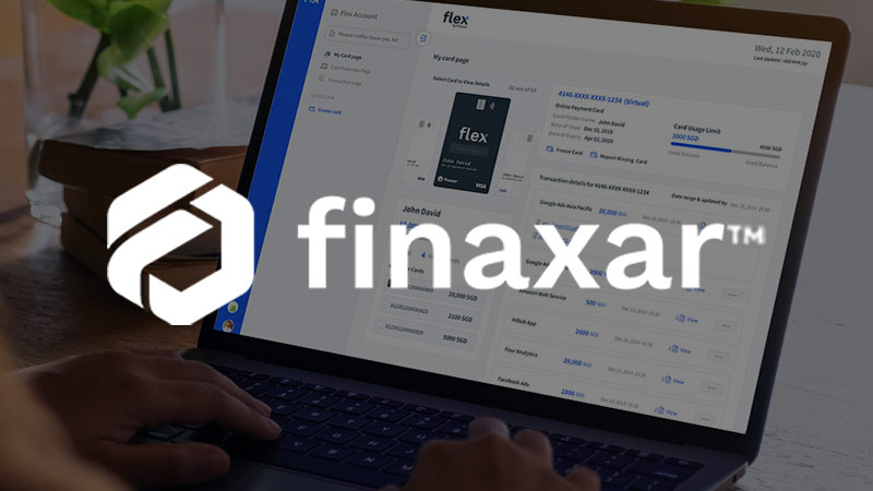 Finaxar app on computer screen.