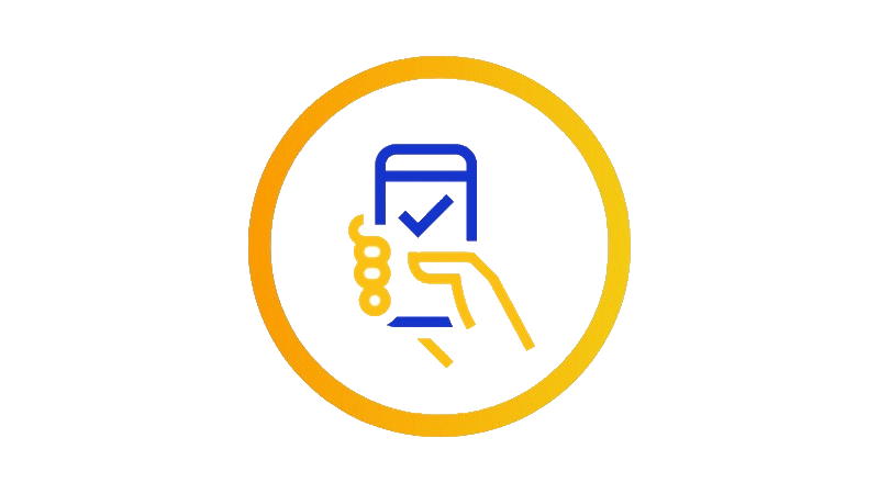 Icon for using mobile safely