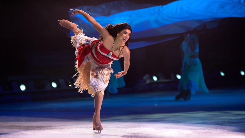 a disney character skating on ice